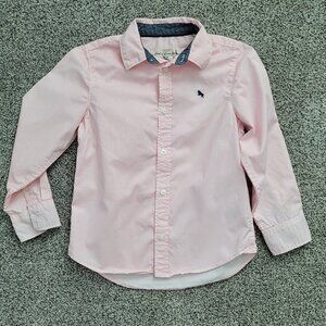 Boys L.O.GG H& M Pink & White pinstripe Button down shirt 5 -6 years